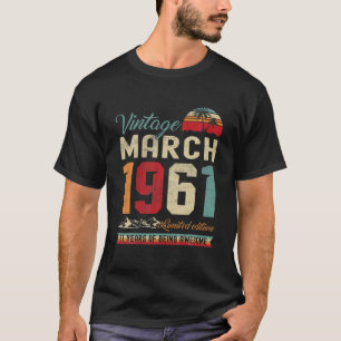 Camiseta Retro 61Ruas Aniversário 61 Anos De Março De 1961 