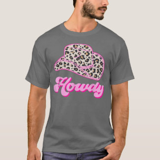 Camiseta Retro 70s 80s Western Country Leopard Cowboy hat H
