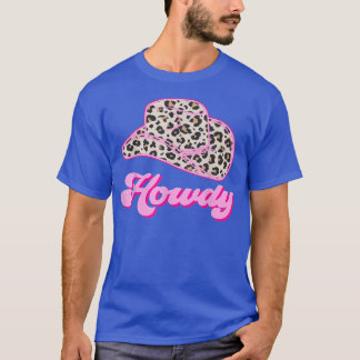 Camiseta Retro 70s 80s Western Country Leopard Cowboy hat H