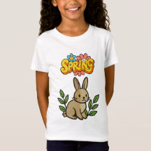 Retro 70s Spring Bunny Graphic Design