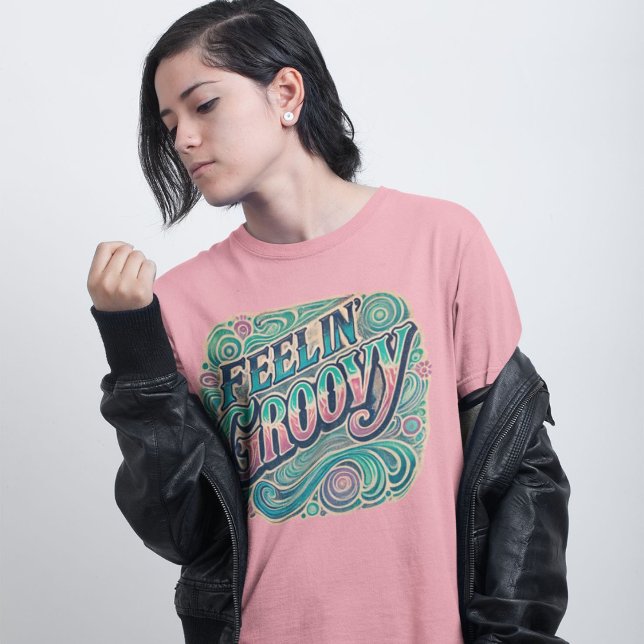 Camiseta Retro 70s Vintage Psicodélico T-Sh (Criador carregado)