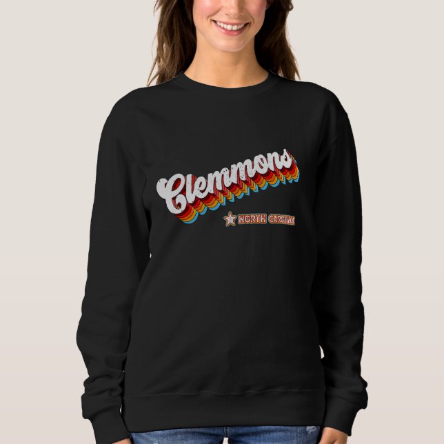 Camiseta Retro 80s Clemmons North Carolina Nc (Frente)