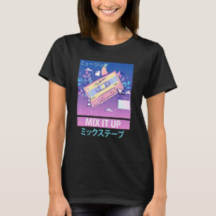 Camiseta Retro 80s de fita fina japonesa Otaku Aestic Vapor