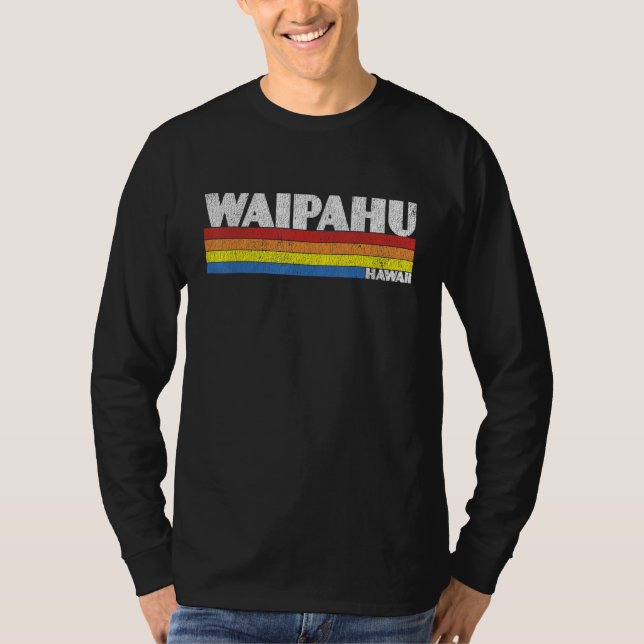Camiseta Retro 80s Hawaii HI Souvenir Waipahu (Frente)