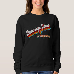 Camiseta Retro 80s Ilha Bainbridge Washington Wa