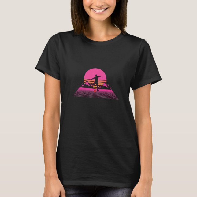 Camiseta Retro 80s Kickball Kickball Player Premium (Frente)