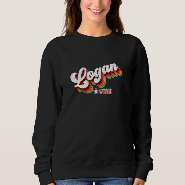 Camiseta Retro 80s Logan Utah Ut (Frente)