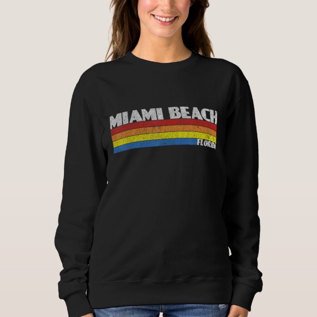 Camiseta Retro 80s Miami Beach Florida FL Souvenir (Frente)