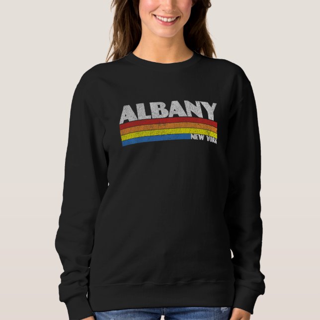 Camiseta Retro 80s New York NY Souvenir Albany   (Frente)