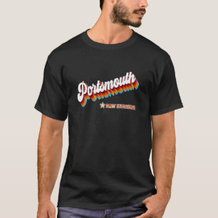 Camiseta Retro 80s Portsmouth New Hampshire Nh