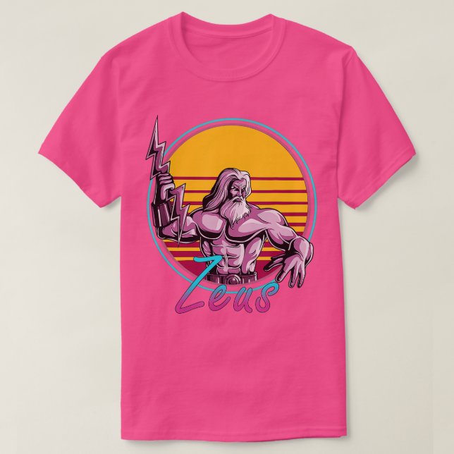 Camiseta Retro 80s Zeus Grego Mitologia Deus Sintto Retrowa (Frente do Design)