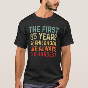 Camiseta Retro 85 Anos Homens Mulheres Dizendo 85 Anos Aniv
