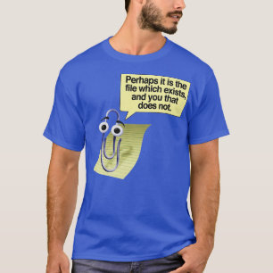 Camiseta Retro 90s00s Microsoft Clippy Talvez seja o fi