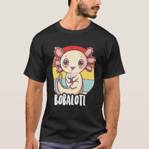Camiseta Retro 90s Axolotl Bobalotl Axolotl Boba Tea