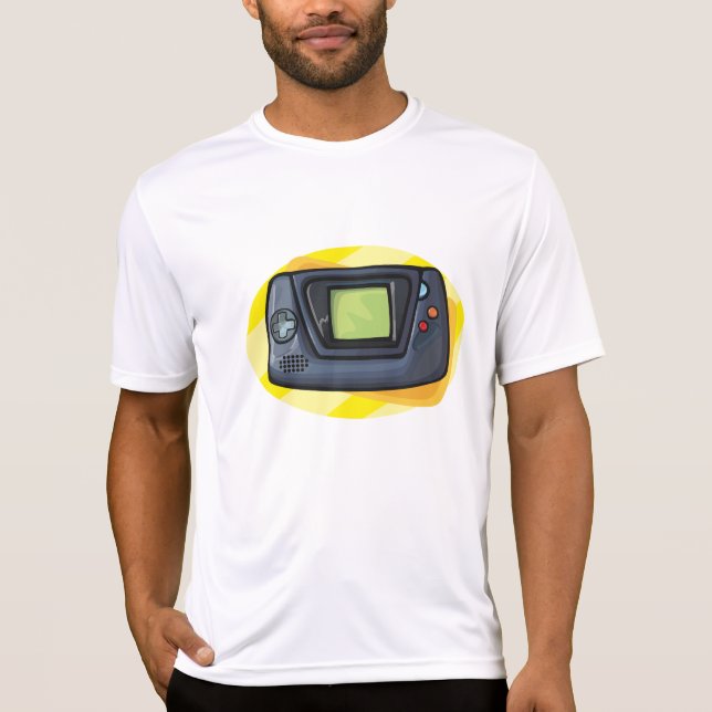 Camiseta Retro 90s Handheld Game Console Gamer (Frente)