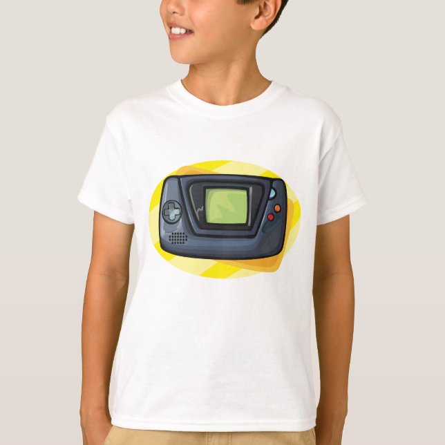 Camiseta Retro 90s Handheld Game Console Gamer (Frente)