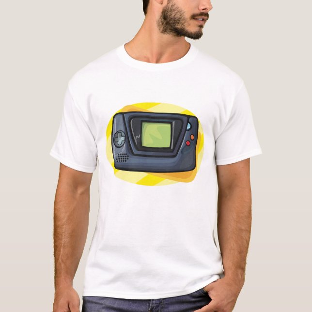 Camiseta Retro 90s Handheld Game Console Gamer (Frente)