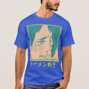 Camiseta Retro 90s Japanese Aesthetic Waifu Anime Graphic