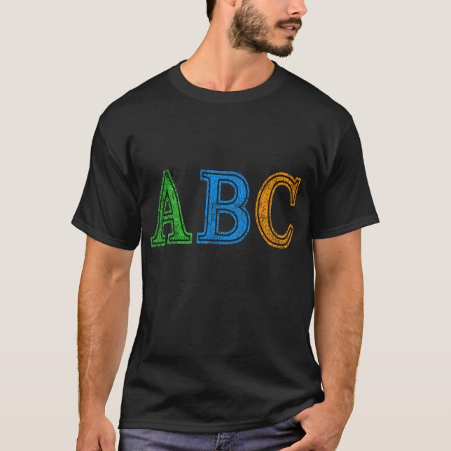 Camiseta Retro ABC (Frente)