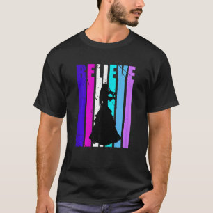Camiseta Retro Acredita Violin Aniversário Jogadora Violin