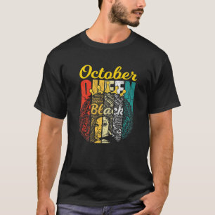 Camiseta Retro Admirável Junenho Rainha Outubro Rainha Mul