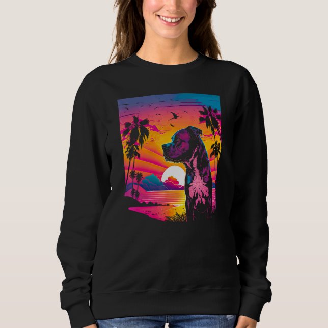 Camiseta Retro Aesthetic American Staffordshire Terrier dog (Frente)