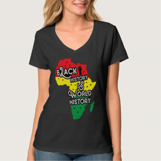 Camiseta Retro African Map Afro Pride Black History Month C