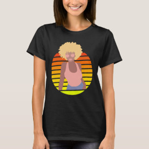 CAMISETA RETRO AFROQUEEN - RAINHA AFRO-AMERICANA -