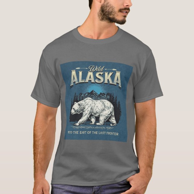 Camiseta Retro Alaska Cruise Travel Shirt VintageInspired A (Frente)