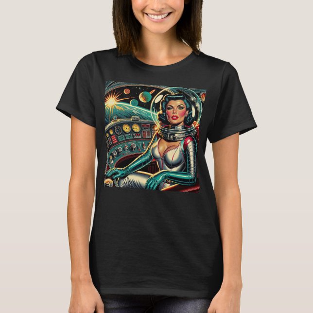 Camiseta Retro alimentado por batom! (Frente)