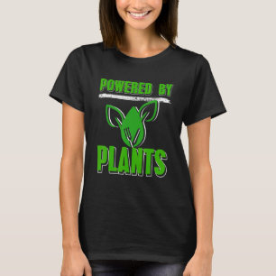 Camiseta Retro Alimentado Por Plantas Legal De Vegan Presen