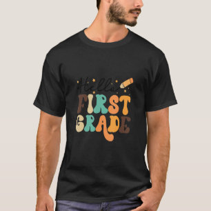 Camiseta Retrô Alô Primeiro Ano De Volta Ao Professor Stu
