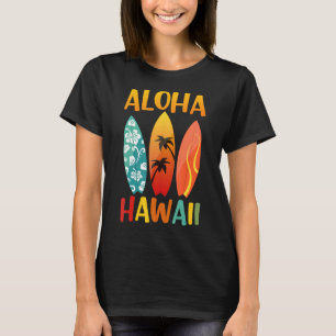 Camiseta Retro Aloha Hawaii Ilha Havaii - Surf Surfboard