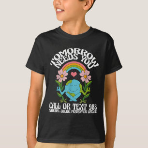 Camiseta Retro Amanhã Precisa de Você 988 Prevenção ao Suic