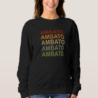 Camiseta Retro Ambato, Orgulho Equador, Viagem Equador, Amb