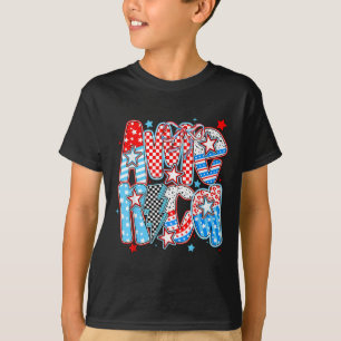 Camiseta Retro America Coquette 4 de julho American Checke