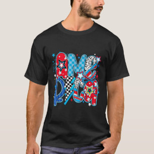 Camiseta Retro America Coquette 4 De Julho Memorial Day Pa