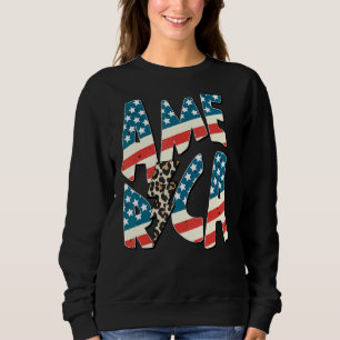 Camiseta Retro America Flag Lightning Bolt Patriótico 4t