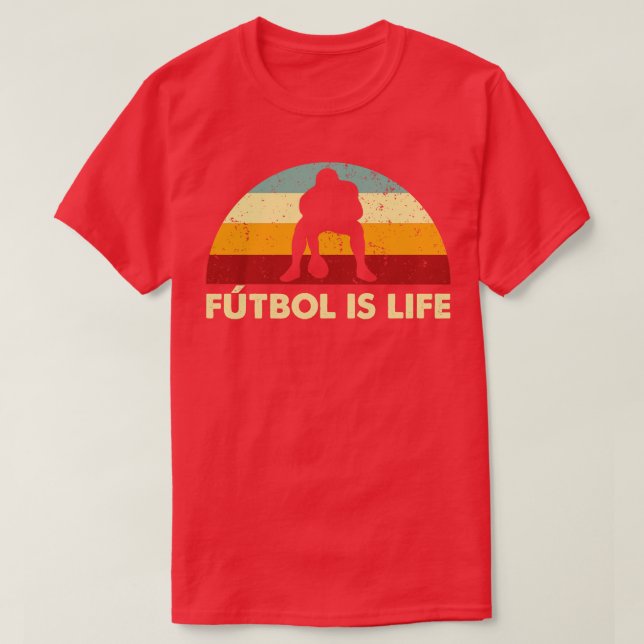 Camiseta Retro-Americano É Vida (Frente do Design)