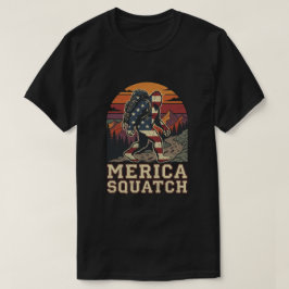 Camiseta Retro Americano Pé-grande Sasquatch Natureza 
