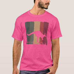 Camiseta Retro Animal Austrália Outdoor Animal Kangaroo