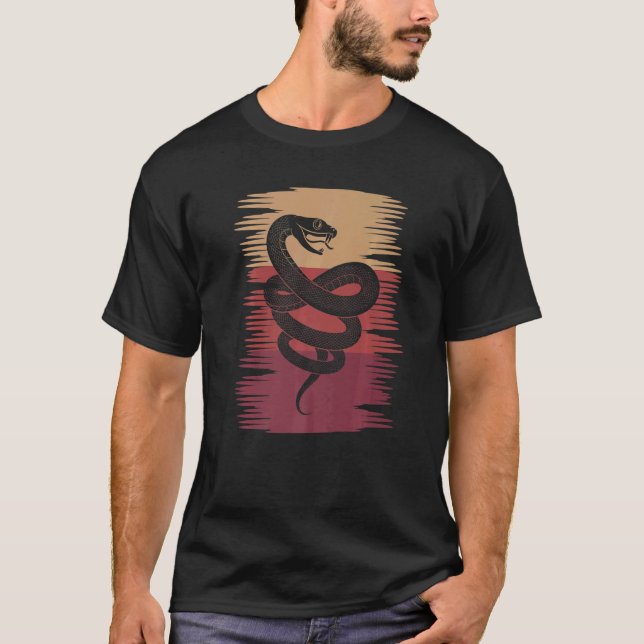 Camiseta Retro Animal Cobra, Pet Cobra (Frente)