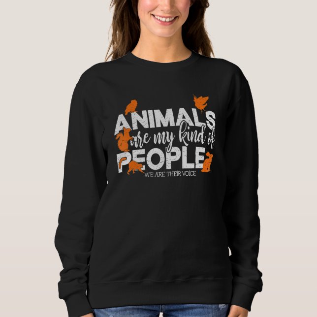 Camiseta Retro Animals Are My Kind Of People Animals Rescue (Frente)