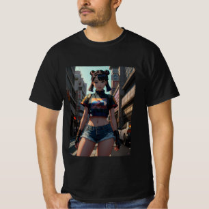 Camiseta Retro Anime Ruas Tóquio