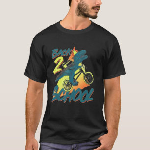 Camiseta Retro anos 80 90 de volta à moto do dinossauro Tre