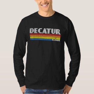 Camiseta Retro anos 80 Illinois IL Lembrança Decatur