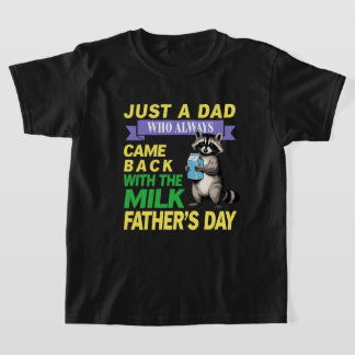 Camiseta Retro Apenas Pai Que Sempre Voltou Com O Leite
