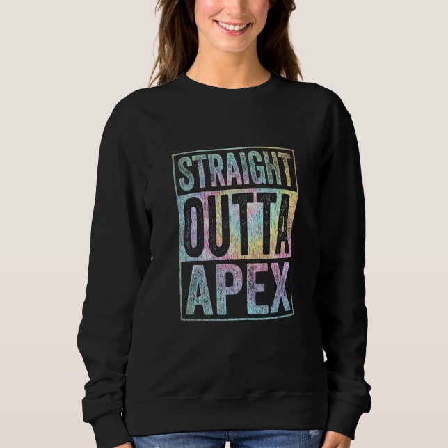 Camiseta Retro Apex Stuff Clothing Straight Outta Apex Tie  (Frente)
