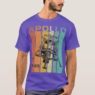 Camiseta Retro Apollo 11 50º Aniversário Aterrissagem Lua