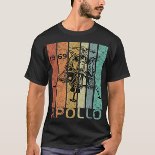 Camiseta Retro Apollo 11 50º Aniversário Aterro da Lua 1969